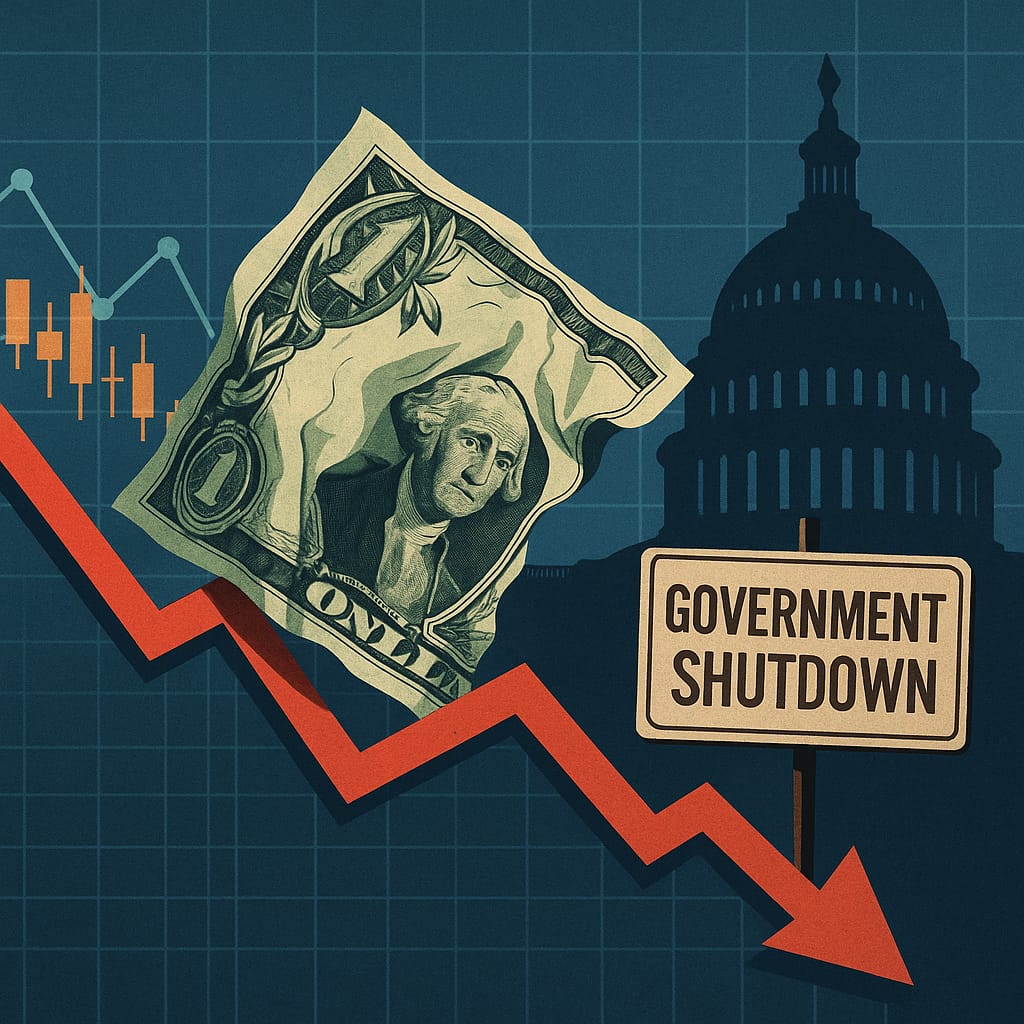 Dollar Falters As Shocking Data And Political Chaos Ignite